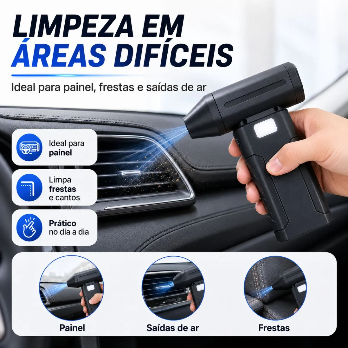 mini soprador de ar turbo portátil - Imagem 2